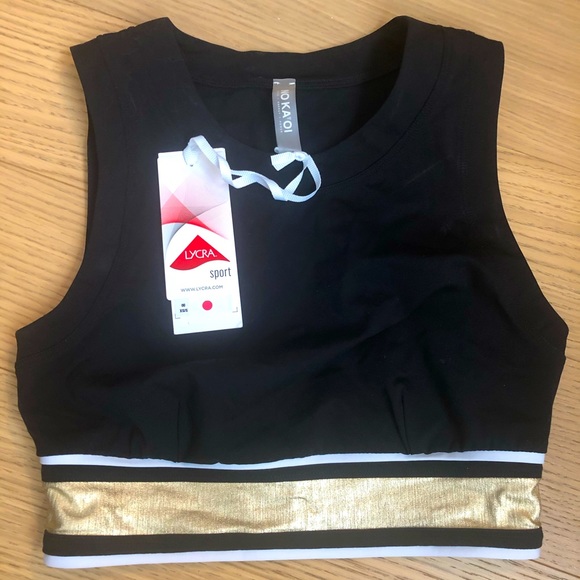 no ka oi Tops - New with Tags No Ka Oi Crop Sprots Bra Sz XS!